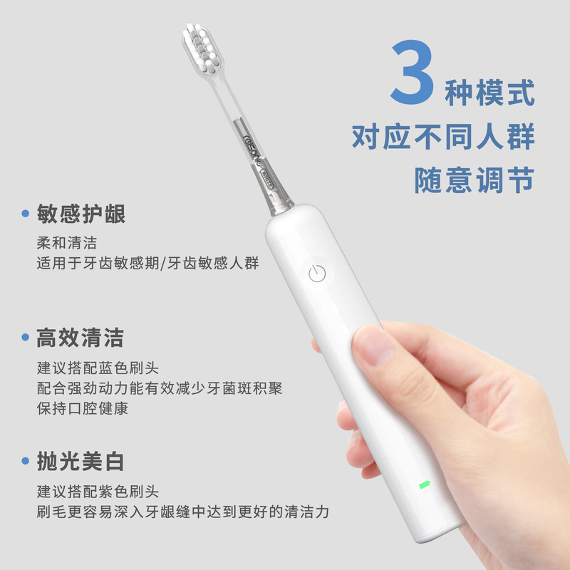 サーボ電動歯ブラシ Leifen 交換用電動歯ブラシ 銅フリーダンブブラシヘッド スマートスイープ振動電動歯ブラシ|undefined