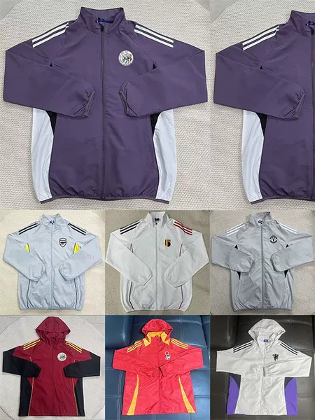 Wholesale 2526 New Style Windbreaker Football Jacket Windproof Sun Protection Windbreaker Pre-Match Sports Coat Top