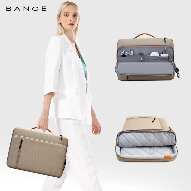 BANGE Laptop Bag 14 Inch Women's Bag Portable Protective Cover Men's 16 Inch 15 Inch Office Flat Storage Bag