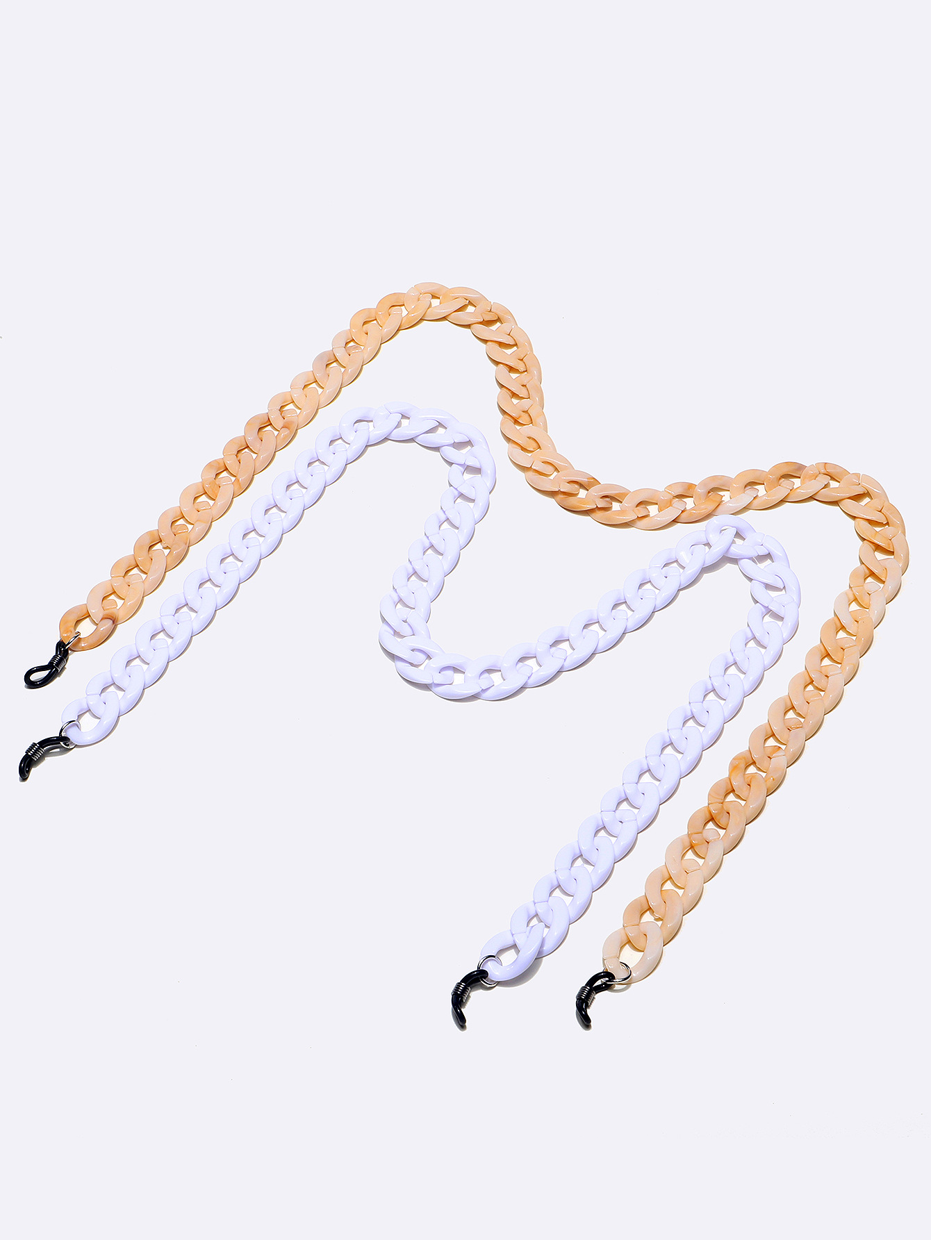 Simple Geometric Acrylic Thick Glasses Chain display picture 3
