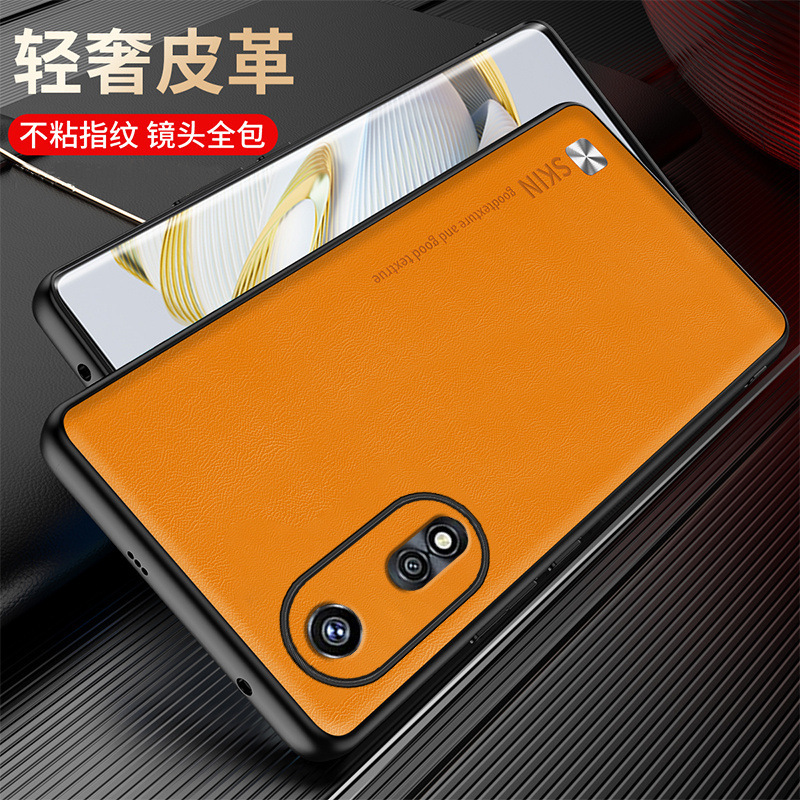 Applicable oppoA97 mobile phone case lens all-inclusive business square plain leather soft case A96 drop-resistant protective case A17 Applicable oppoA97 mobile phone case lens all-inclusive business square plain leather soft case A96 drop-resistant protective case A17