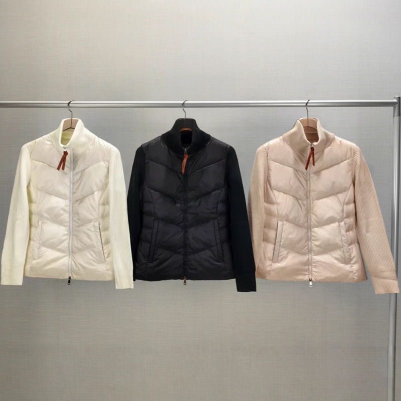 25Fw High Version American Trendy Early Autumn New Men's and Women's Waist-Cinching Knitted Front and Rear Splicing Cardigan down Jacket Jacket 25Fw High Version American Trendy Early Autumn New Men's and Women's Waist-Cinching Knitted Front and Rear Splicing Cardigan down Jacket Jacket