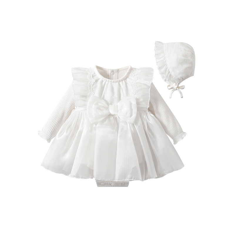 소녀의 봄과 가을 긴팔 퍼프 원피스  스타일러스 공주 봄 한국식  소녀 원피스 원피스