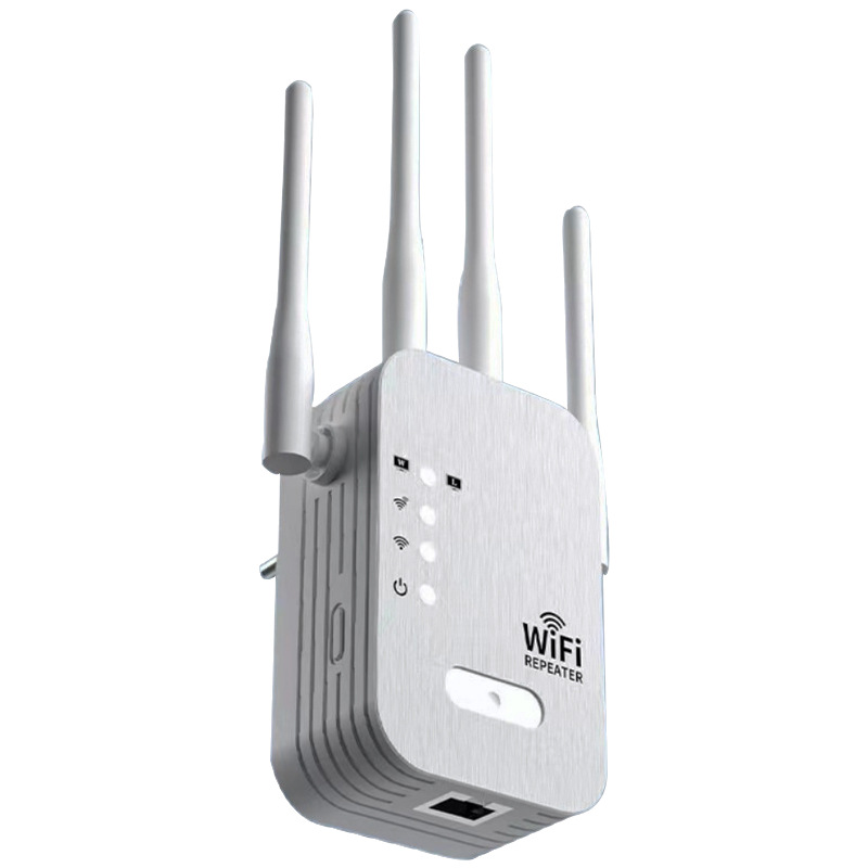 Enrutador inalámbrico 5G de doble banda 300M Extensor de red 4 antenas Amplificador de señal wifi 1200M Repetidor