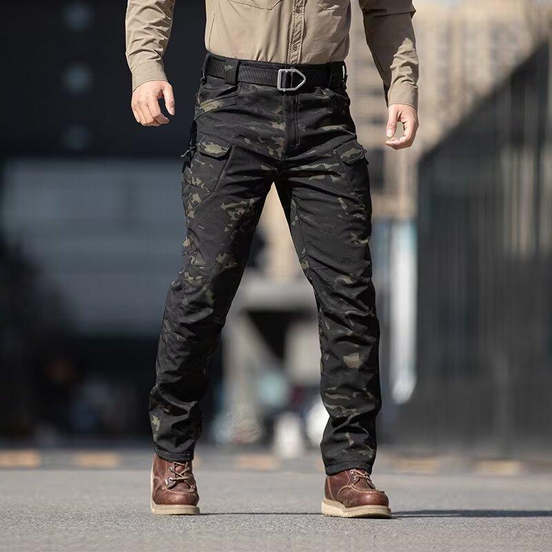 Waterproof Elastic Loose Tactical Pants Men's Outdoor Hiking Camouflage Workwear Casual Pants Cross-Border Foreign Trade Versatile Long Pants