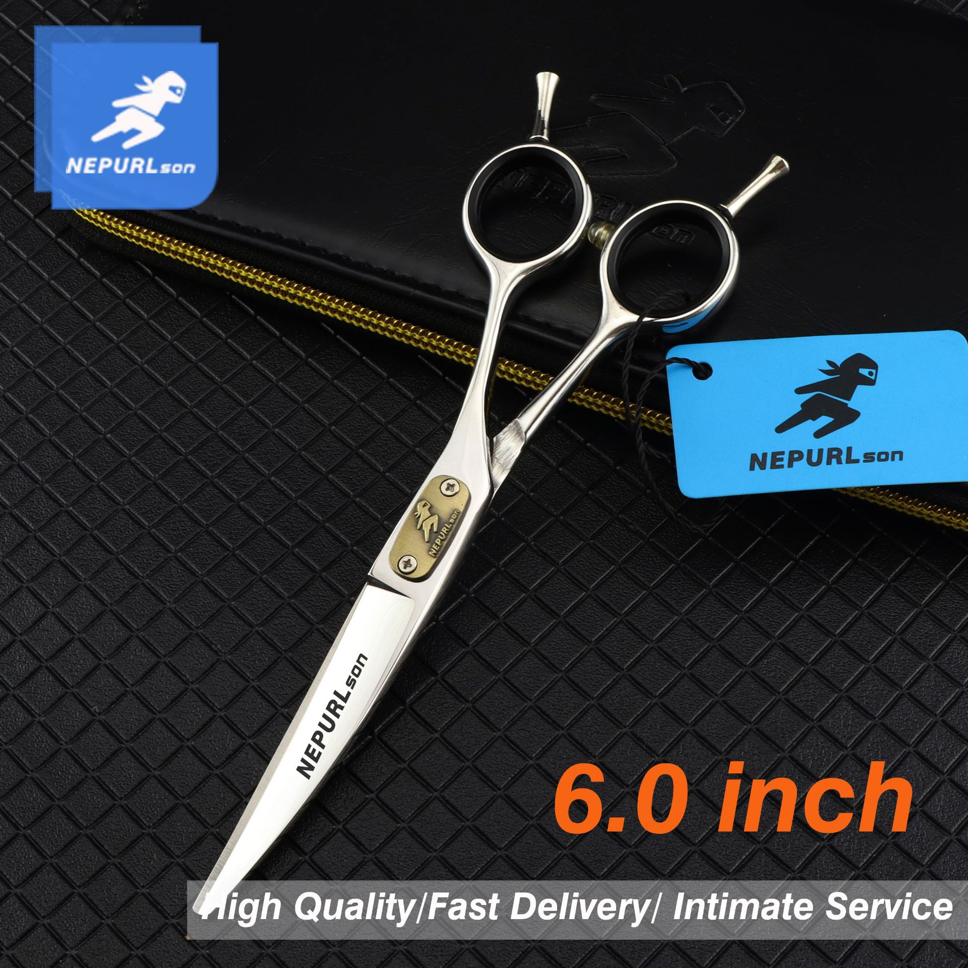 6.0寸FMW-25奈普森双尾弯刀美发剪刀 理发剪 平剪 刘海剪翘剪