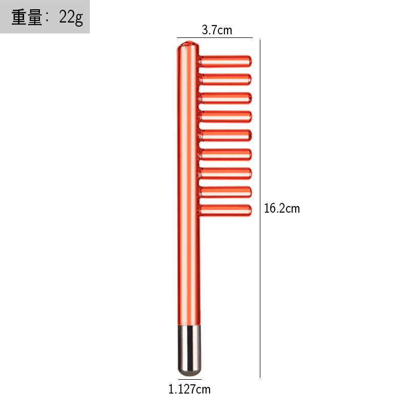 Caja de instrumentos de electroterapia de alta frecuencia 7-piezas Conjunto de 4 piezas 6-pieza accesorios de instrumento de belleza de vidrio electroterapia