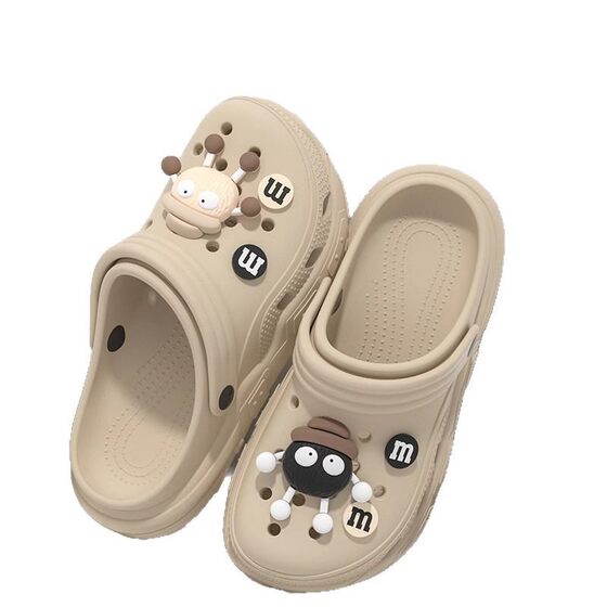 Women's Cave Shoes Summer 2025 New Style Office Non-slip Deodorant Beach Baotou Sandals and Slippers for Women