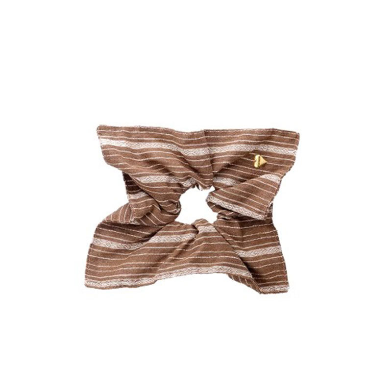 Sen serie retrógrado rayas cuadradas anillo de cabello cuadrado toallas cuerdas de cabello feminino nuevo atado cuerdas de cabello correa sensación de alto nivel