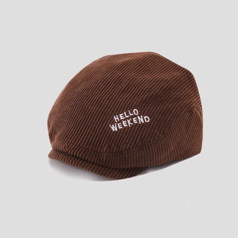 Sombreros para bebés para niños y niñas, boinas de vello de invierno y otoño versátiles para niños casuales avanzando gorras de lengua de pato