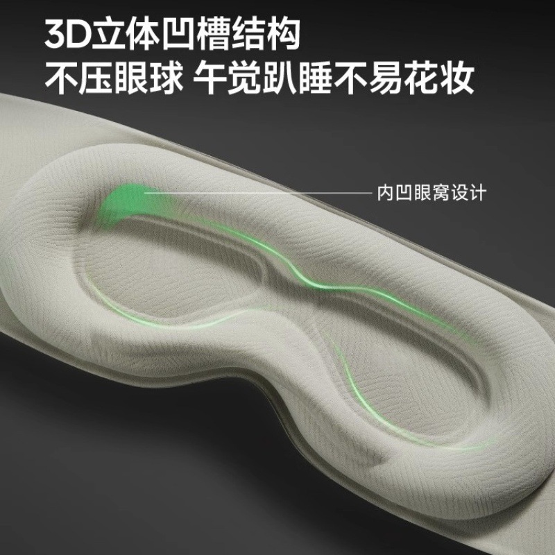 跨境3D睡眠眼罩透气全遮光睡午休眠护眼罩重力按摩不易花妆助睡眠|undefined