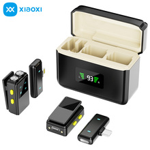 M41新款无线领夹麦克风带充电仓一拖二户外直播降噪收音蓝牙话筒