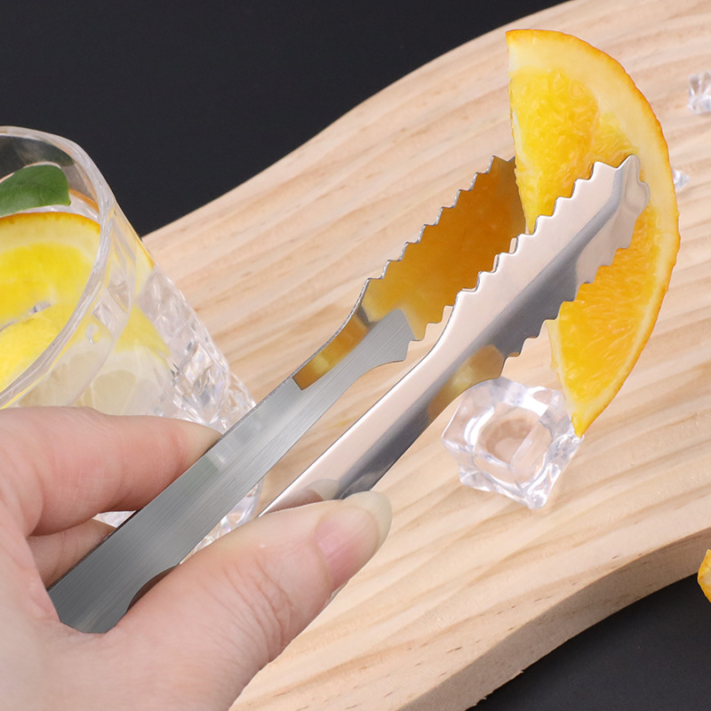 Clip de hielo de acero inoxidable transfronterizo, clip de hielo antideslizante de alto valor facial, clip de caramelo casero, clip de barbacoa, clip de hielo de acero inoxidable