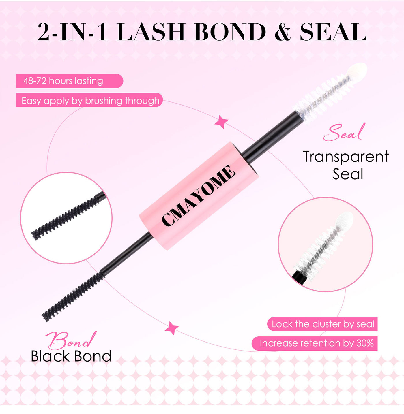 20g Weight Eyelash Glue Makeup Tools Types 1 Quantity Plastic Material Solid Color Pattern Casual, Simple Style Style Casual Simple Style Solid Color Plastic Eyelash Glue 1 2