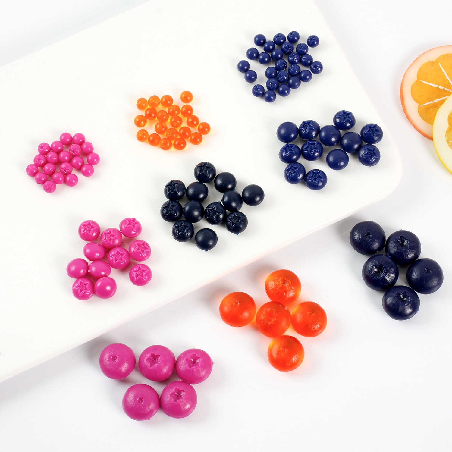 Pvc Artificial Food Toy Blueberry Model Artificial Fruit Fake Blueberry Mulberry Ingredients Props DIY Cake Decoration Accessories