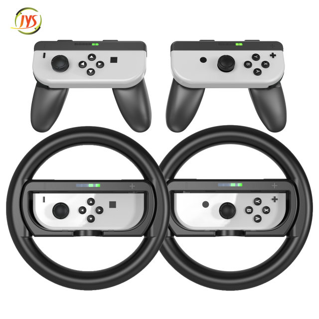 JYS-NS238 for Switch/Switch OLED Kart steering wheel + 2-in-1 joypad hand  grip set switch OLED Accessories - AliExpress