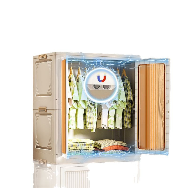 Gabinete de almacenamiento de ropa para bebés sin instalación, armario simple para bebés, armario pequeño para niños, armario de plástico casero para bocadillos