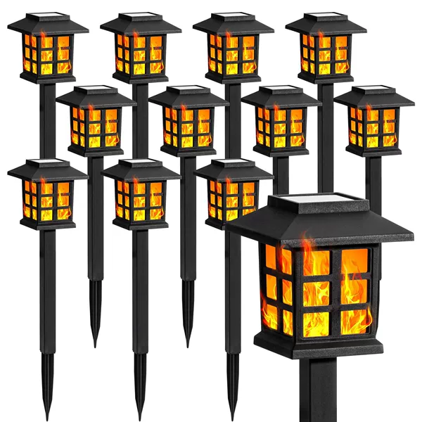 One solar small house light [flame]