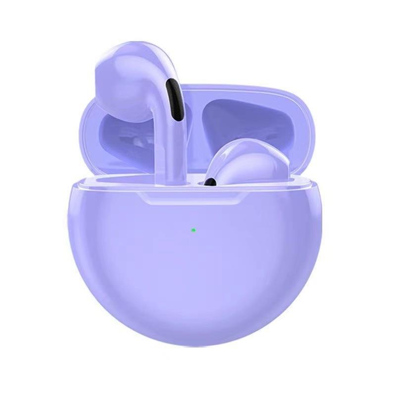 Nuevos auriculares Bluetooth pro6 transfronterizos, batería de larga duración, TWS de alta potencia, deportes simples de alta calidad de sonido
