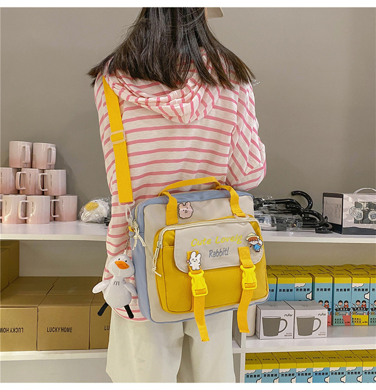 Dual-use Portable School Primary School Students One-shoulder Messenger Backpack Make-up Class Backpack display picture 29