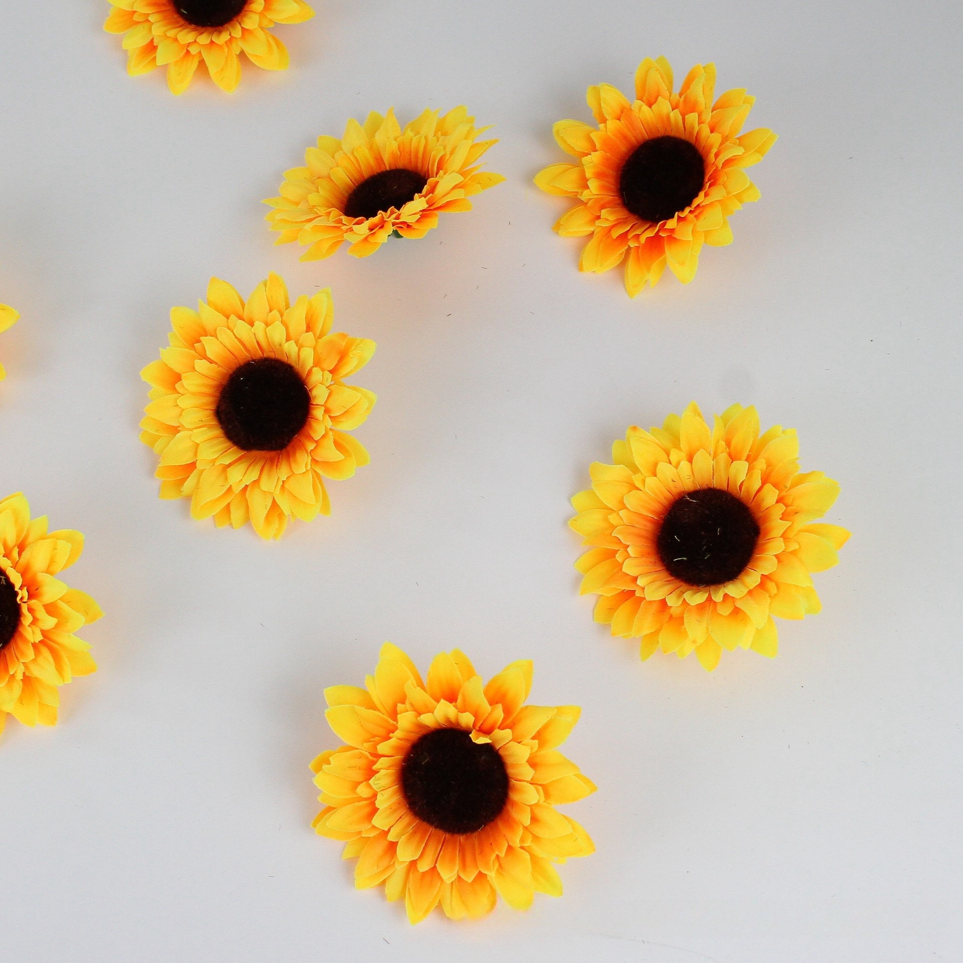 Especial transfronterizo para la producción de coronas de flores de sol pequeñas, pulsera de boda, suministro de cabeza de girasol de simulación de girasol