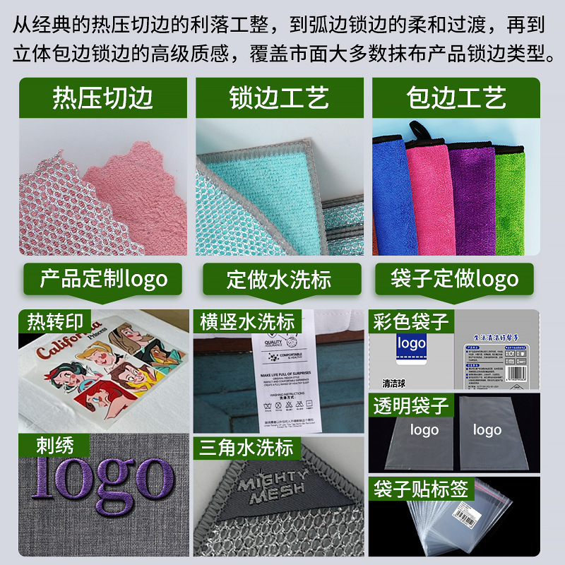売れ筋ロール手で切れる雑巾、ハウスキーピングクリーニング、乾湿両用、お手入れが簡単なポリエステルマイクロファイバー食器洗いタオルブロック|undefined