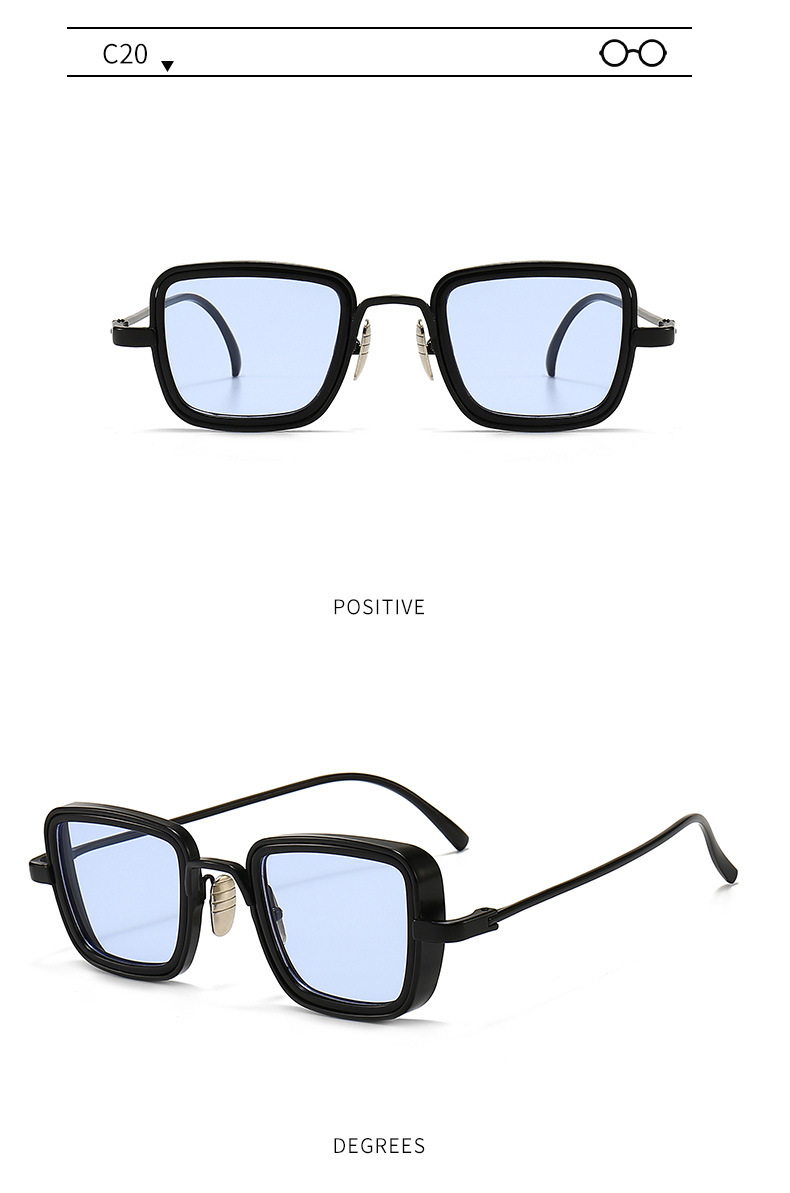 60g Weight Full Frame Glasses Structure Sunglasses Classification Ac, UV400 Protection Lens Material Square Glasses Style Travel Occasion Solid Color Pattern Men'S Gender Classic Style Style Classic Style Solid Color Ac UV400 Protection Square Full Frame Men's Sunglasses 24