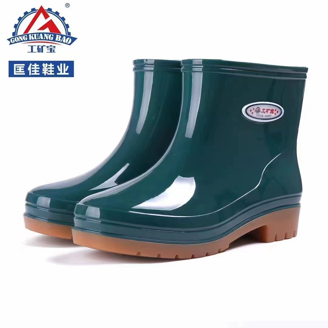 Kuangjia Shoes Industry Minbao 138 Женская обувь с низким содержанием цилиндра, нескользящая и износостойкая резиновая обувь, водонепроницаемая обувь для защиты от дождя, оптовая продажа