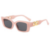 Brand square sunglasses, retro sun protection cream, glasses solar-powered, internet celebrity, UF-protection