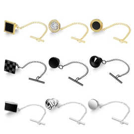 欧美经典款领带夹配件跨境亚马逊速卖通独立站男士Tie Tacks