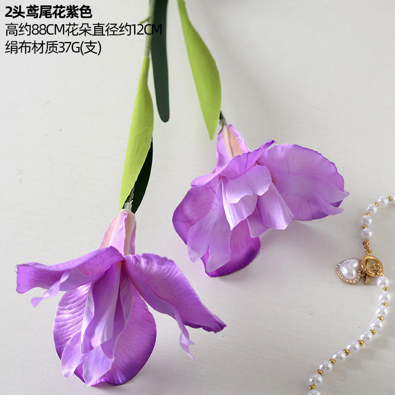 Flores artificiales moradas para bodas, estilo Monet, arreglos florales para el suelo del salón de bodas, flores de seda morado claro.