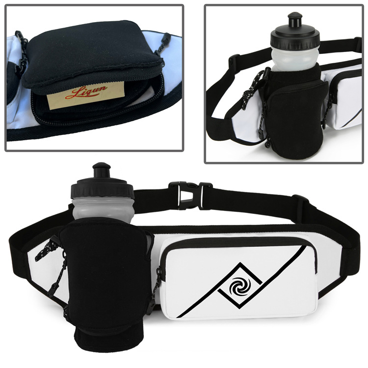 跨境亚马逊隐藏式水壶腰包户外休闲斜挎包单肩背包骑行登山旅游