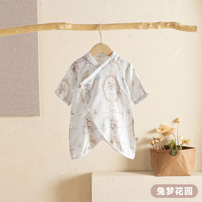 贝安悦50支a类竹棉新生儿衣服四季宝宝连体衣哈衣蝴蝶衣爬服抗菌|undefined
