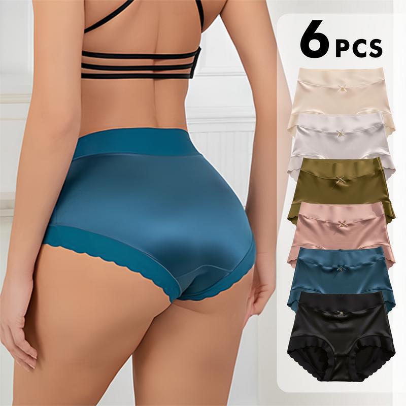 Cross-Border Plus-Size Seamless Comfortable Breathable Underwear Basic Cotton Panties Soft and Comfortable Mid-Waist Briefs in Stock