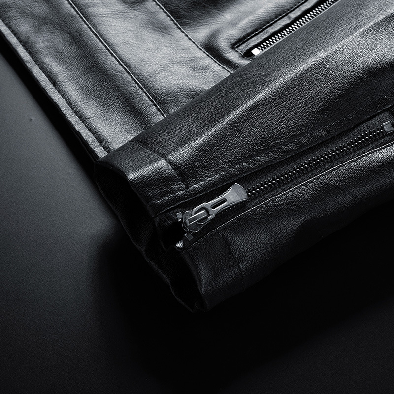 Men's Clothing leather jacket men's coat spring and autumn ins trendy men's clothing autumn and winter workwear leather jacket_voghion.com