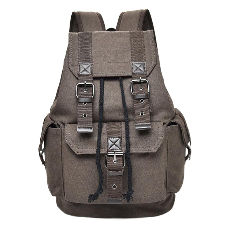 Hipster calle mochila de lona unisex mochila retro casual bolsa de viaje de gran capacidad bolsa de la escuela FM-01