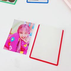 雙面覆膜彩色卡套果凍色INS風網紅同款明星小卡照片3寸B8證件卡套