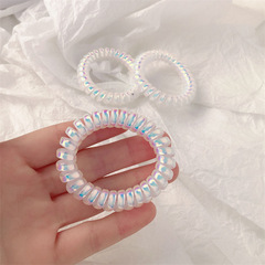 Japanese and Korean-inspired fresh, cute, soft mermaid laser high elasticity phone string hair accessories for circle girls' hearts hair ties