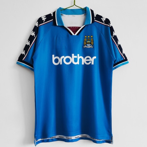 Popular Retro Manchester City Short-Sleeved Sports Casual Jersey Football Uniform Man City Football Jersey