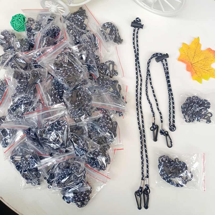 黑白花色帽子防风绳现货夏季帽子专用帽带遮阳帽渔夫帽草帽防挂绳