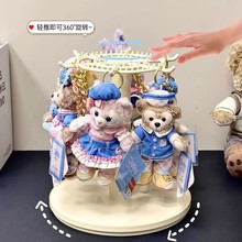 labubu展示盒旋转收纳架拉布布搪胶挂件毛绒公仔玩偶娃盲盒手办柜