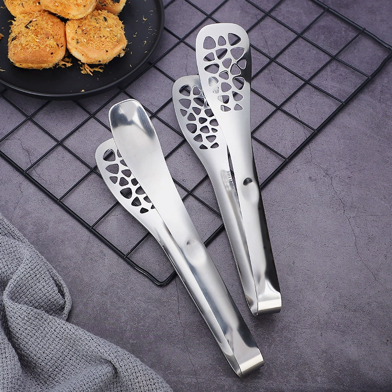 304 stainless steel leak-free oil filter clamp multi-function bread clamp barbecue clamp kitchen gadget anti-scalding steak clip