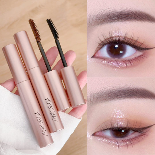 Magic card Ruyin sunflower mascara waterproof non-blooming long thick curling long lasting non-makeup mascara