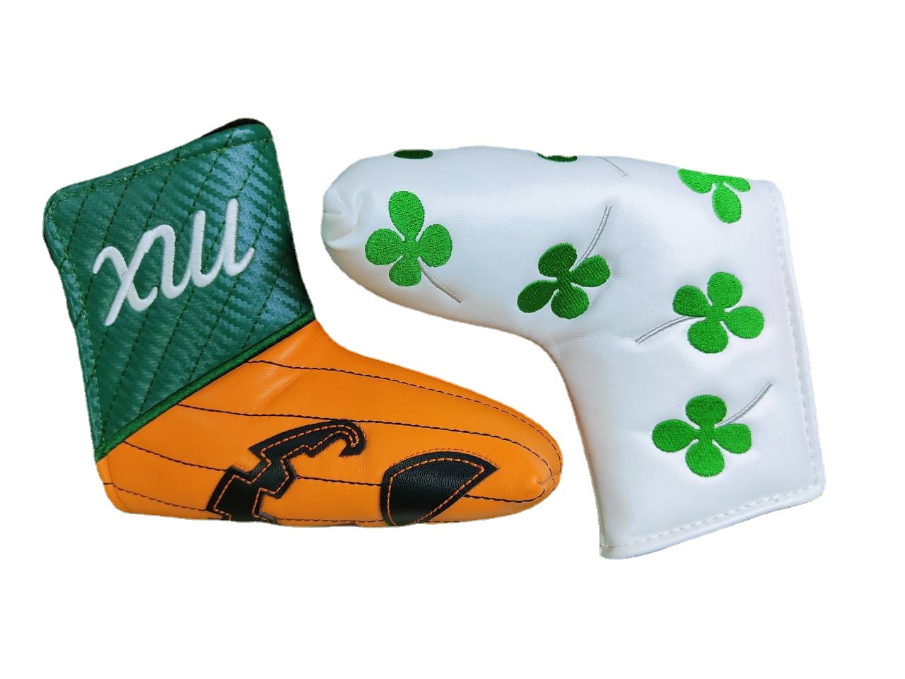 Golf club cubierta cubierta de madera cubierta de cabeza de palo cubierta de bordado impresión pintura en caliente