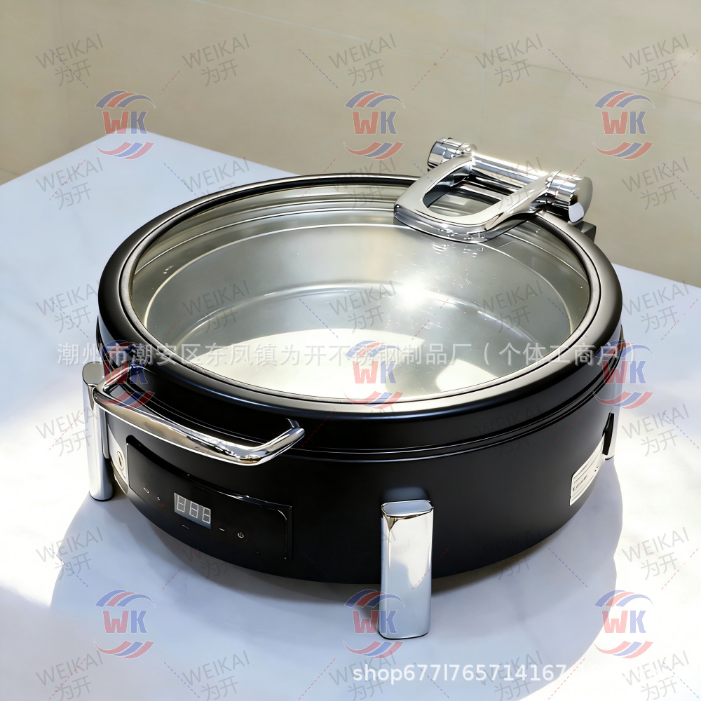 Horno de comedor inteligente de aislamiento térmico de inducción automática de acero inoxidable 304 de alta gama horno de solapa de desayuno horno de calentamiento eléctrico comercial horno de Buffy