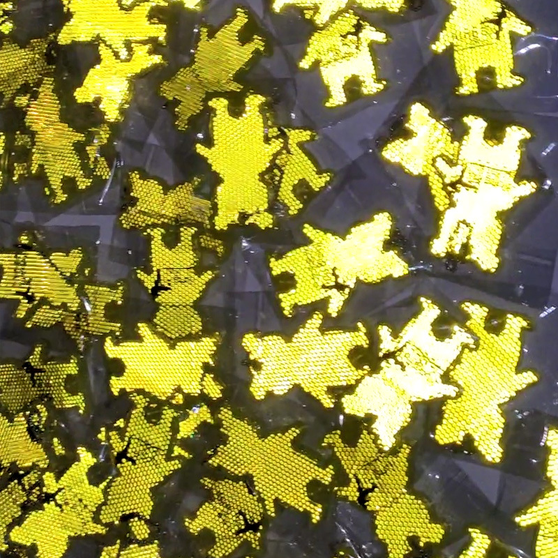 CE跨境热卖红黄蓝绿橙色PMMA亚克力可爱猫头鹰晶格反光钥匙扣饰品