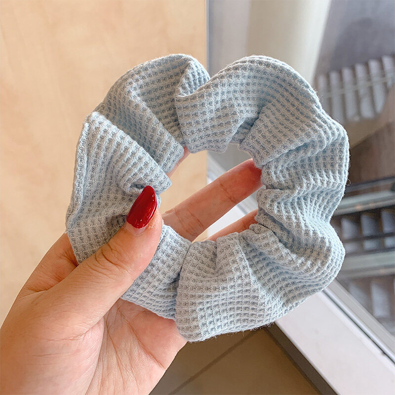 Lazo para el cabello de intestino grueso de encaje de alta calidad de Corea del Sur, flor para la cabeza duradera de todo fósforo, banda de goma de alta elasticidad, bufanda cuadrada, cuerda para el cabello