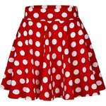 亚马逊爆款跨境欧美夏季波点大摆半身裙波点a字感恩节迷你短裙