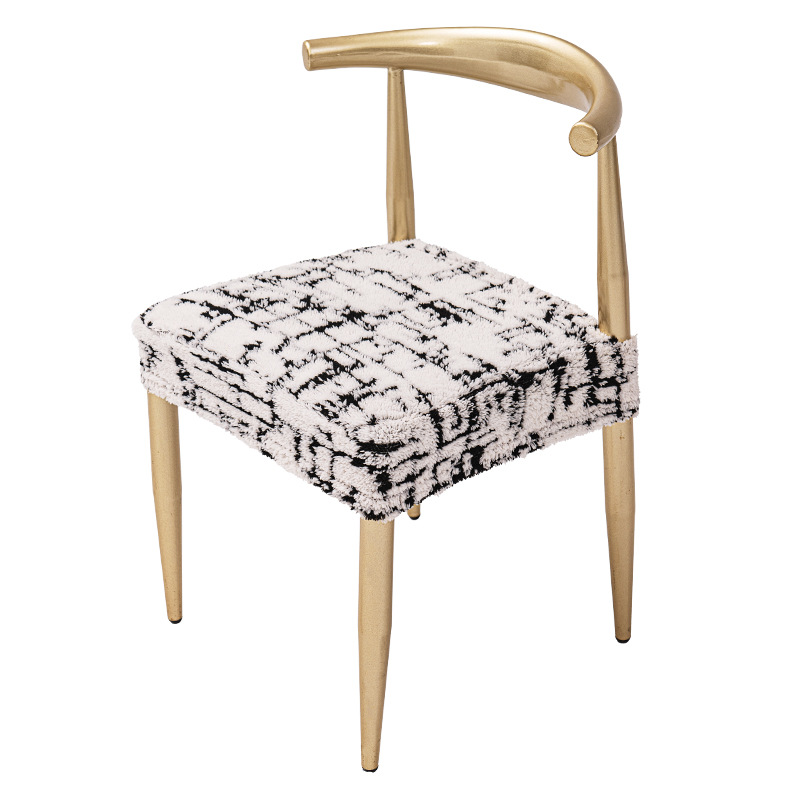 Nuevo tipo transfronterizo de silla de terciopelo de algodón con cubierta a prueba de polvo y desgaste, cubierta de silla antideslizante, cubierta de silla de terciopelo de espessamiento doméstico