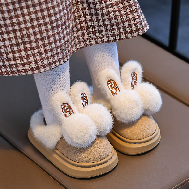 2025 New Children's Cotton Slippers, Winter Soft and Comfortable, Indoor and Outdoor Non-Slip, Thickened and Warm, for Older Children and Toddlers